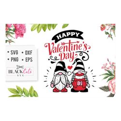 Happy Valentines Day SVG, Valentine's Day SVG, Valentine Gnome Svg, Gnome Svg