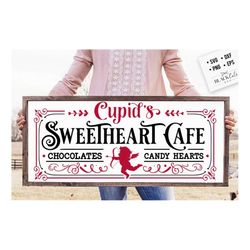Cupid's sweetheart cafe svg,  sweetheart cafe svg,  Farmhouse Valentine svg, Cupid's Cafe svg, Farmhouse Valentine svg,