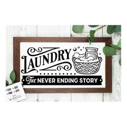 Laundry the never ending story svg,  laundry room svg, laundry svg,  laundry poster svg, bathroom svg, vintage poster sv