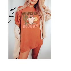 comfort colors western halloween shirt, country halloween tshirt, fall shirts, cowgirl halloween t shirt, cute halloween