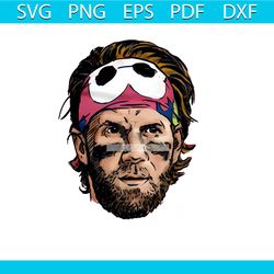 vintage mlb player bryce harper headband png download