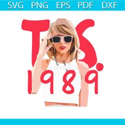 retro taylor swift sunglasses 1989 svg cutting digital file