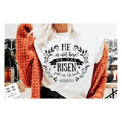 he is not here he has risen svg, religious easter svg, christian easter svg, he is risen, christian shirt svg, jesus eas
