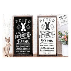 peter cottontail farms svg, easter svg, cottontail candy co svg, easter bunny svg, vintage easter svg