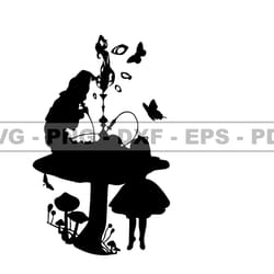 alice in wonderland svg, alice svg, cartoon customs svg, incledes png dsd & ai files great for dtf, dtg 19