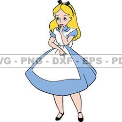 alice in wonderland svg, alice svg, cartoon customs svg, incledes png dsd & ai files great for dtf, dtg 31