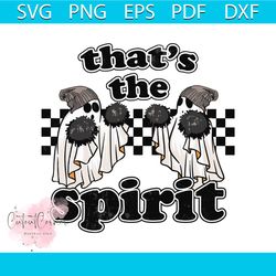 thats the spirit cheerleader ghost halloween png download