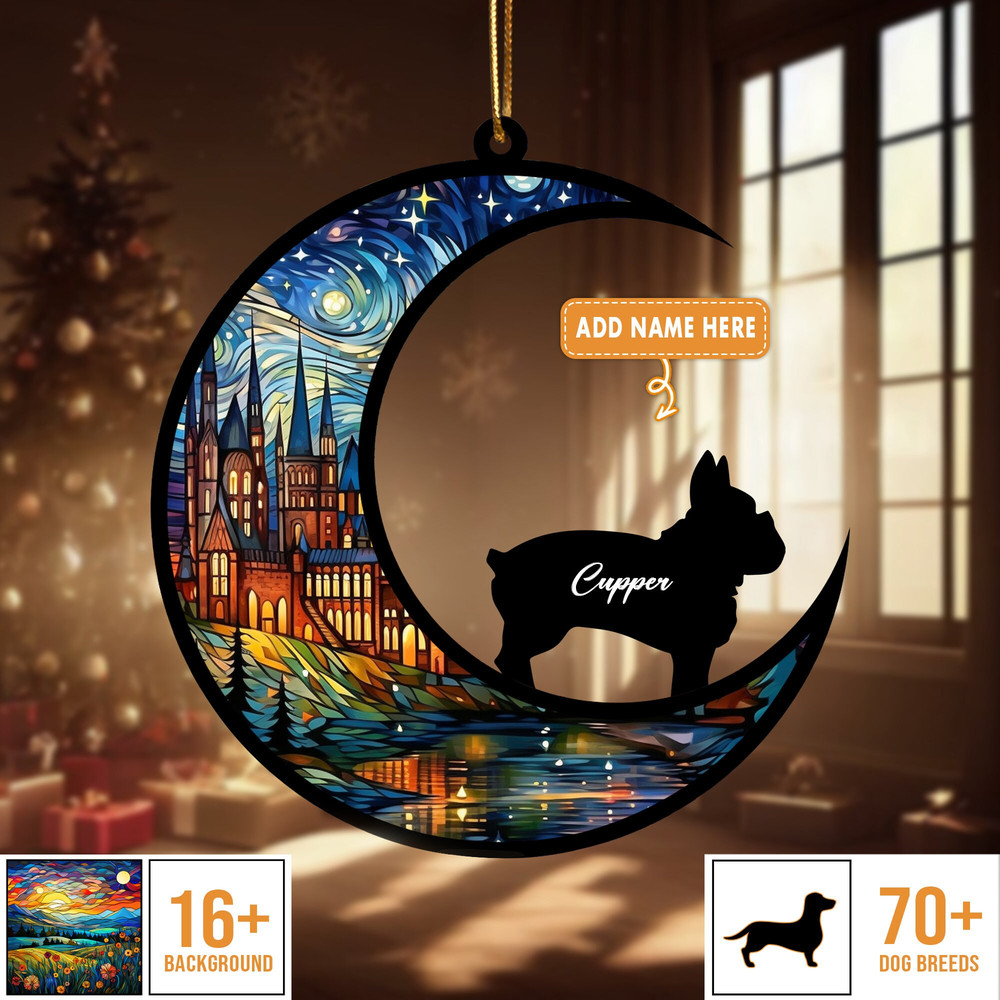 Personalized Dog Memorial Suncatcher, Personalized Dog Memorial Christmas Ornament, Thoughtful Gift for Dog Lovers, Suncatcher Pet Memorial - 1.jpg