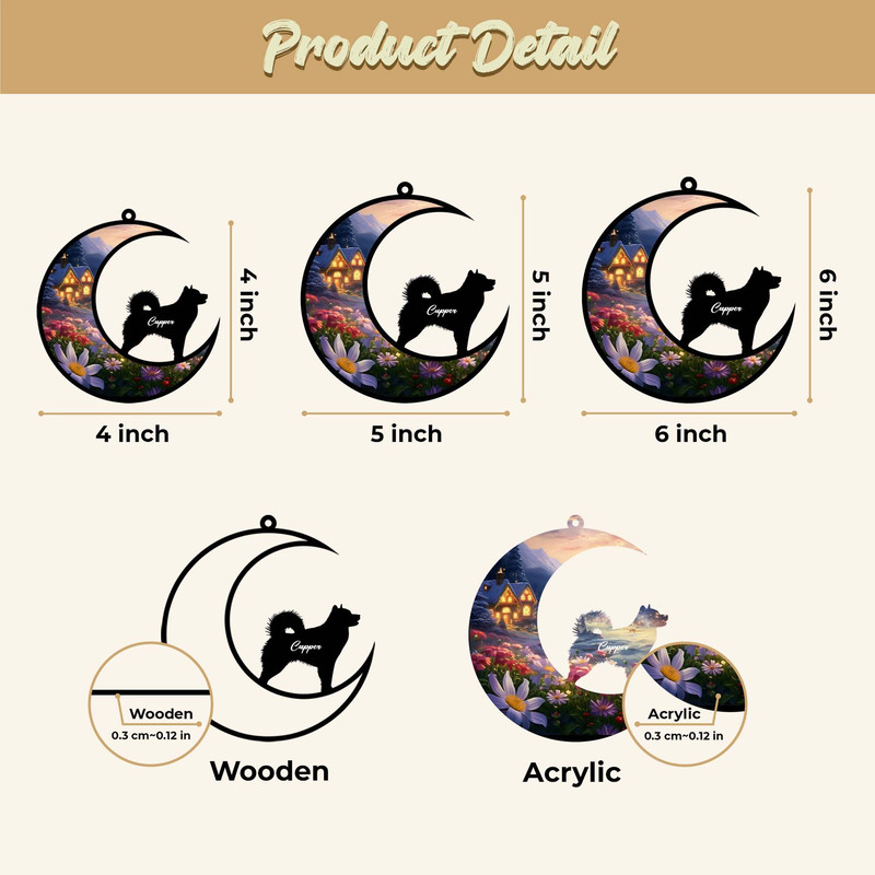 Personalized Dog Memorial Suncatcher, Personalized Dog Memorial Christmas Ornament, Thoughtful Gift for Dog Lovers, Suncatcher Pet Memorial - 10.jpg