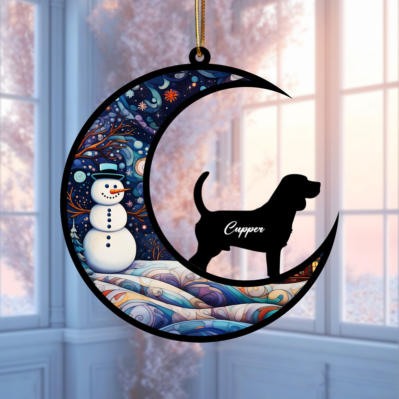 Personalized Dog Memorial Suncatcher, Personalized Dog Memorial Christmas Ornament, Thoughtful Gift for Dog Lovers, Suncatcher Pet Memorial - 4.jpg