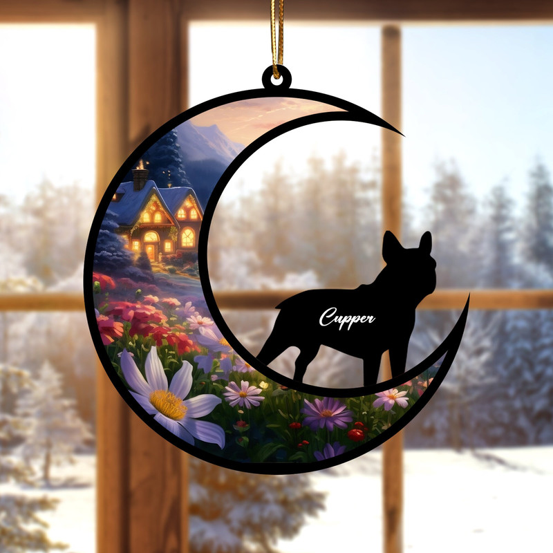 Personalized Dog Memorial Suncatcher, Personalized Dog Memorial Christmas Ornament, Thoughtful Gift for Dog Lovers, Suncatcher Pet Memorial - 5.jpg