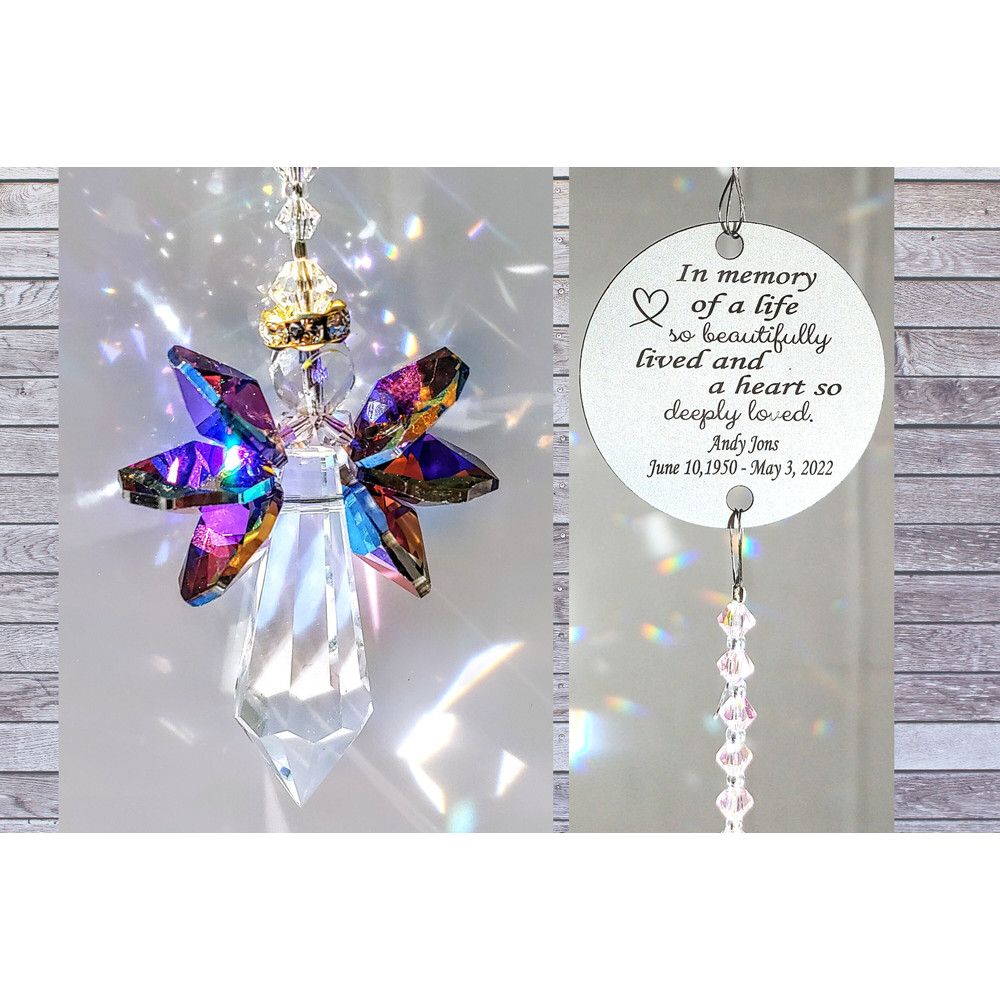Personalized Memorial Suncatcher Angel Suncatcher Mamorial Gift Memorial Keepsake Personalized Suncatcher - 2.jpg