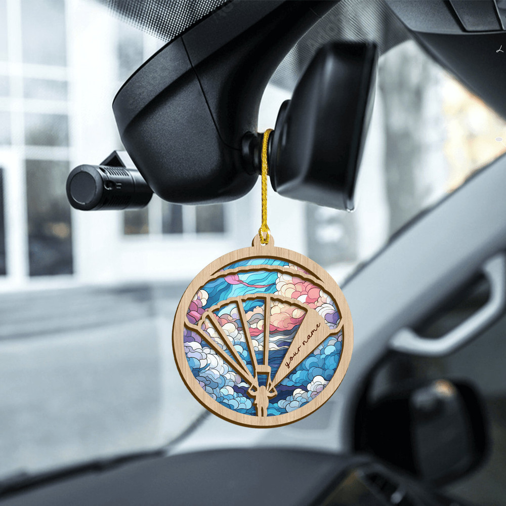 Personalized Skydiving Suncatcher Ornament, Skydiving Christmas Ornament, Best Gifts For Skydivers, Gifts For Xmas - 3.jpg