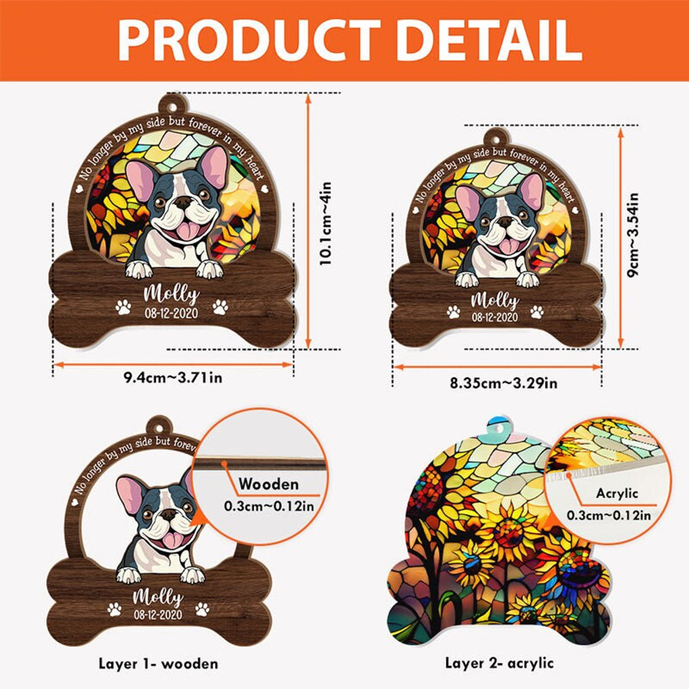 Personalized Suncatcher Ornament, Pet Memorial Ornament with Photo, Dog Loss Gift, Pet Remembrance, Custom Dog, Christmas Ornaments - 2.jpg