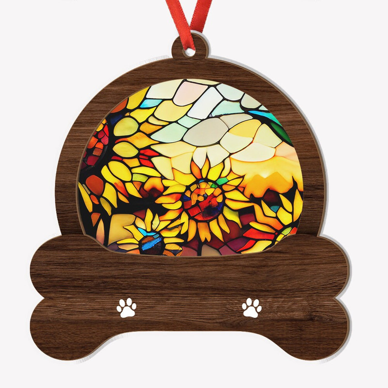 Personalized Suncatcher Ornament, Pet Memorial Ornament with Photo, Dog Loss Gift, Pet Remembrance, Custom Dog, Christmas Ornaments - 5.jpg