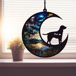 pet memorial gift loss of dog, dog memorial gift, gift for dog lovers, personalized pet gift suncatc