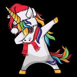 merry christmas unicorn dabbing funny xmas unicorn svg, christmas unicorn svg, logo christmas svg, instant download
