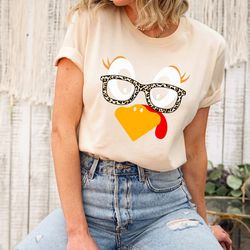 cute turkey fall t-shirt, leopard thanksgiving teacher shirt, cute thankful turkey t-shirt, teacher thanksgiving t-shirt