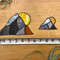Small Stained Glass Mountains with Sunset Ornament or Sun Catcher Trendy Boho Nature Stained Glass Oregon Washington Mount Rainier Olympus - 6.jpg