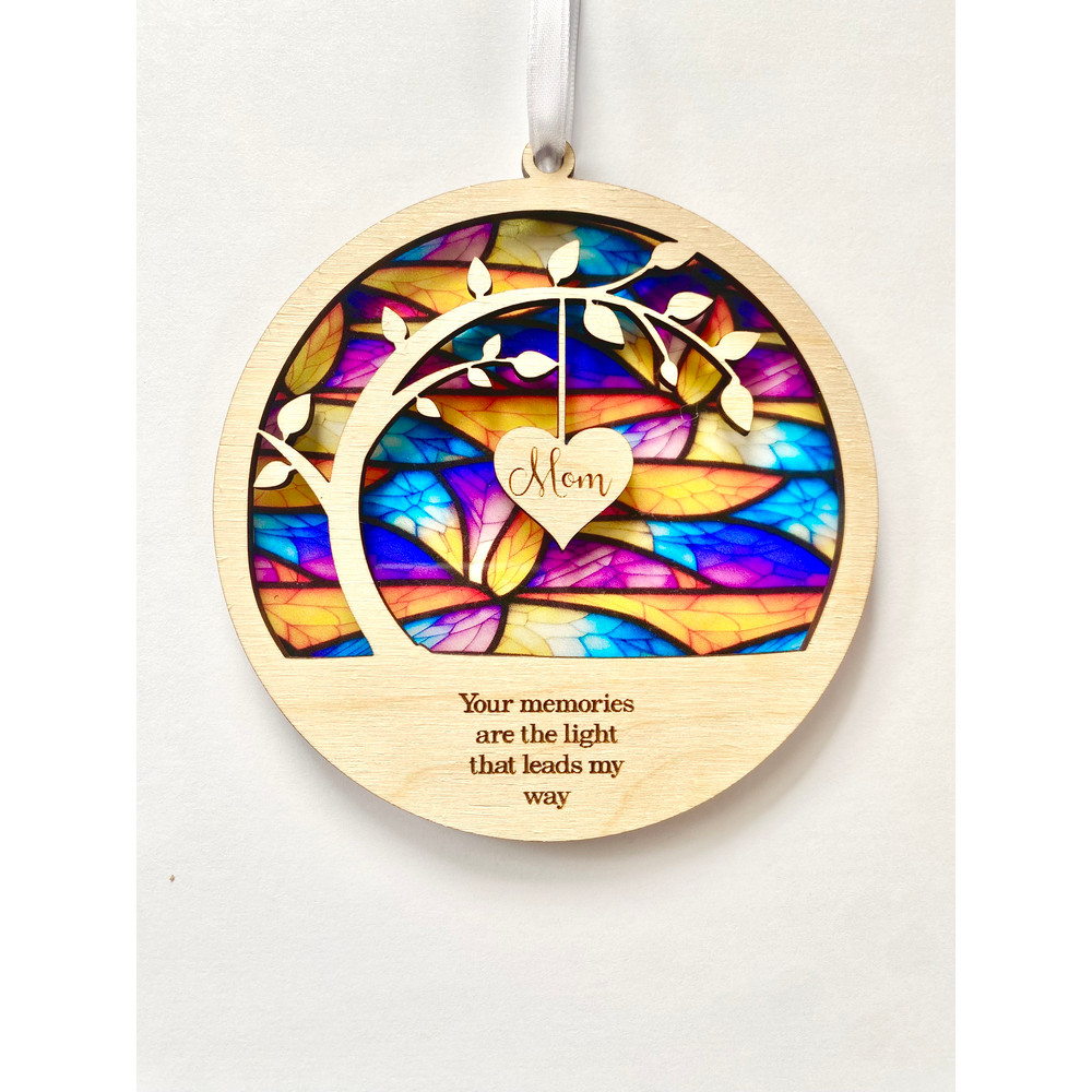 sun catcher Sympathy gift, poem card Memorial suncatcher, sympathy gift, loss of mom, mother, dad, brother, sister , friend Personalized - 7.jpg