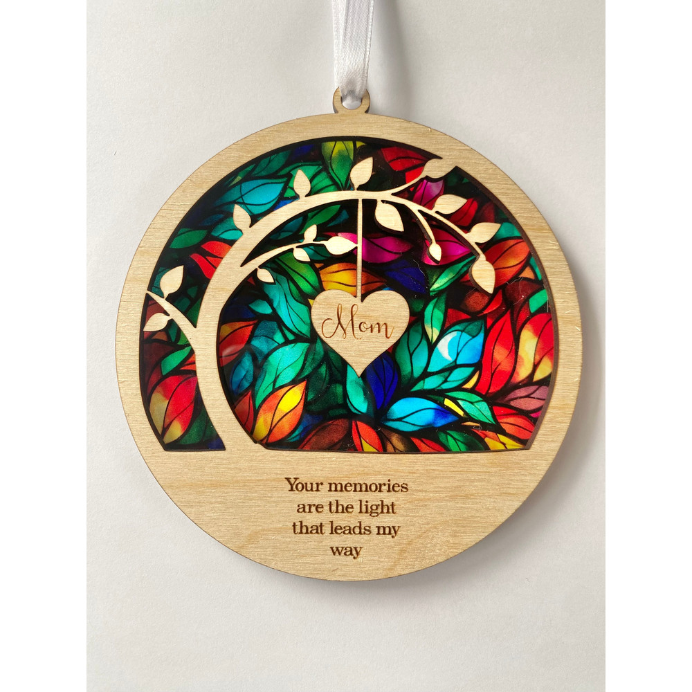 sun catcher Sympathy gift, poem card Memorial suncatcher, sympathy gift, loss of mom, mother, dad, brother, sister , friend Personalized - 8.jpg