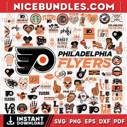 80 files philadelphia flyers team bundles svg, philadelphia flyers svg, nhl svg, nhl svg, instant download
