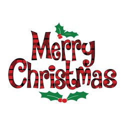 buffalo plaid merry christmas, buffalo plaid christmas svg, cricut file, logo christmas svg, instant download
