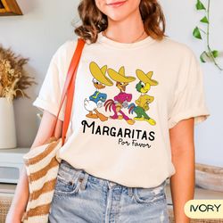 disney vintage shirt, epcot shirt, the three caballeros shirt, disney margarita shirt, disney epcot shirt, margaritas x1