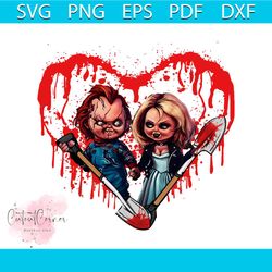 chucky and tiffany true love halloween couple png download