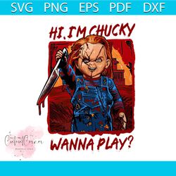 chucky horror halloween im chucky wanna play png file