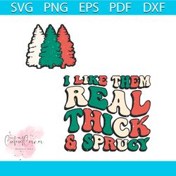 i like them real thick sprucy christmas tree svg cricut file