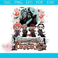 halloween horror nights scary movie characters png file