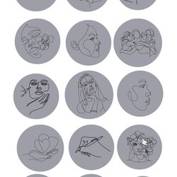 15 gray instagram highlight icons. beauty instagram highlights images. neutral instagram highlights covers