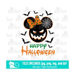 Happy Halloween Pumpkin SVG, Jack O Lantern Shirt Design, Family Vacation Trip svg dxf png jpg, Printable Clipart, Insta