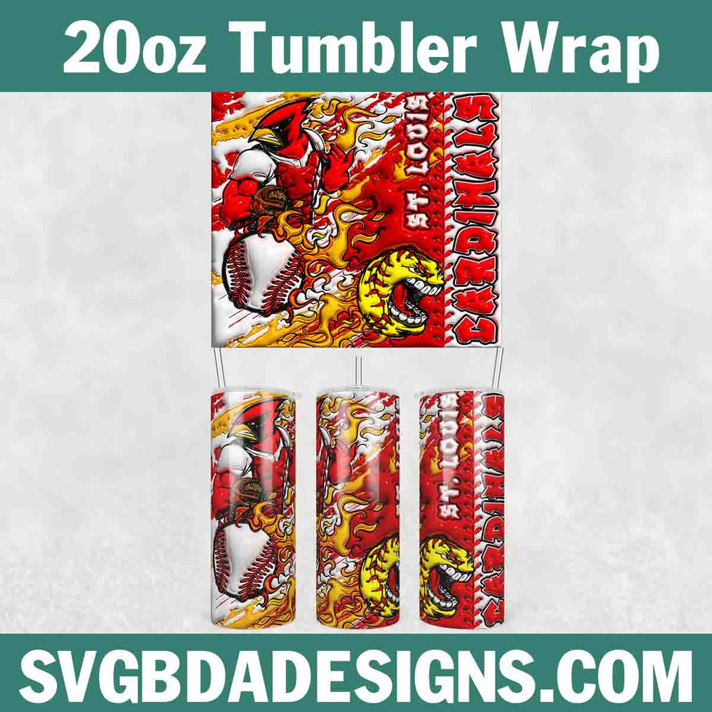 St. Louis Cardinals 3D Inflated Tumbler Wrap.jpg