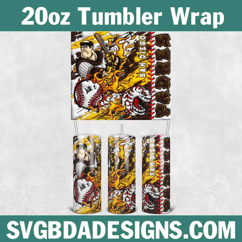 San Diego Padres 3D Inflated Tumbler Wrap.jpg