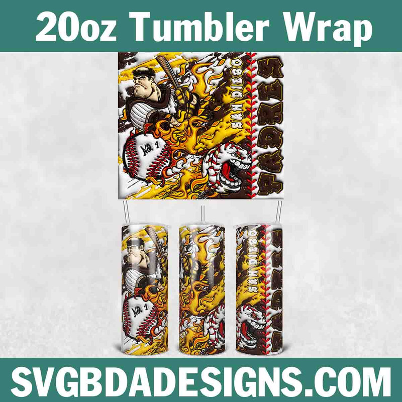 San Diego Padres 3D Inflated Tumbler Wrap.jpg