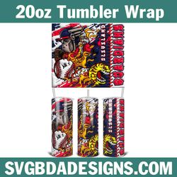 cleveland guardians 3d inflated tumbler wrap, 20oz mlb 3d tumbler, guardians baseball 3d inflated, mlb tumbler 20oz