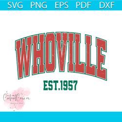 vintage christmas whoville est 1957 svg cutting digital file
