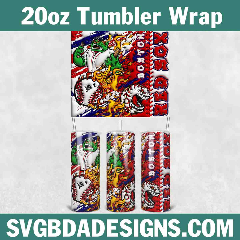 Boston Redsox 3D Inflated Tumbler Wrap.jpg