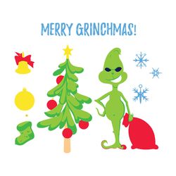 merry grinchmas the grinch, grinch christmas svg, christmas svg files - logo christmas svg - digital download