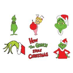 how the grinch bundle, grinch christmas bundle svg, christmas svg files - logo christmas svg - digital download