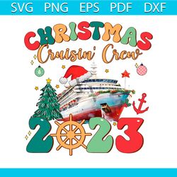retro family christmas cruise 2023 png sublimation file