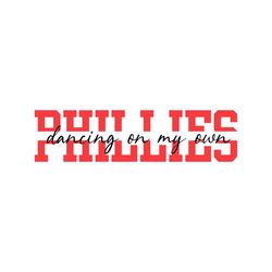 phillies dancing on my own red october svg file for cricut