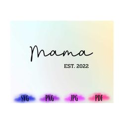 custom mama design png, mama svg, custom text svg, mama custom text, wavy font custom mama date, cricut cut file, png fi