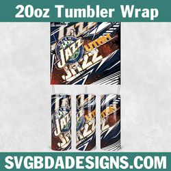 utah jazz tumbler template 20oz, basketball tumbler wrap, 20oz nba tumbler template, nba tumbler wrap, utah jazz