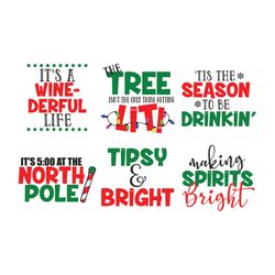 bundle christmas wine svg, womens christmas shirt svg, christmas sign svg, logo christmas svg, instant download