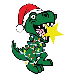 Christmas Tree Rex SVG dinosaur svg christmas svg kids Christmas svg, Logo Christmas Svg, Instant download