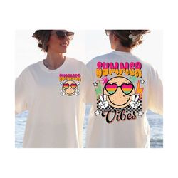 retro summer svg/png, groovy summer vibes smiley face png, summer svg/png, beach svg/png, groovy svg, smiley face svg, t