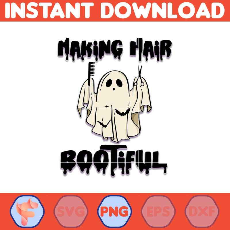 Making Hair Bootiful Png, Funny Halloween Ghost Png, Halloween Hairdressed Png, Bootiful Halloween Png, Trendy Ghost, Hair Stylist (3).jpg
